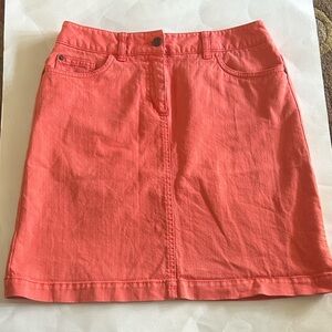 Boden Vibrant Coral Skirt, size 6